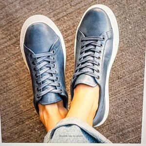 Thursday Boot Company Navy Leather Sneakers